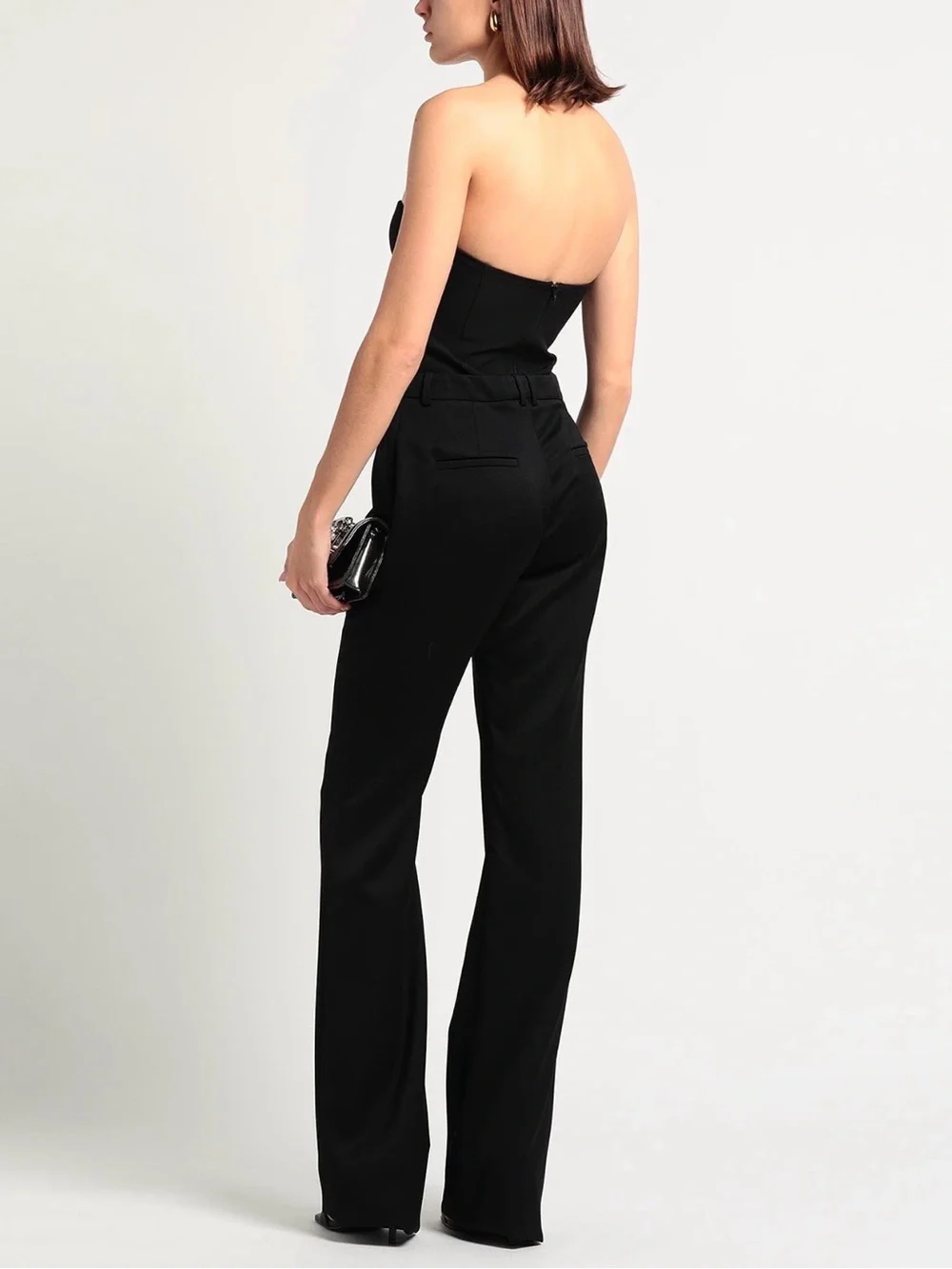 Saint Laurent Black Straight-Leg Trousers